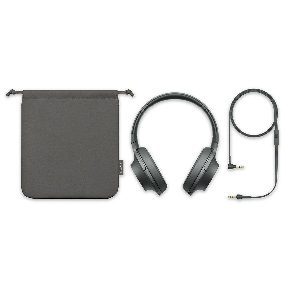 Sony H.ear On 2 Headphones MDR-H600A: Hi-Res Compatible, Closed-Back, with Remote and Mic, 2017 Model, 360 Reality Audio Certified, Grayish Black