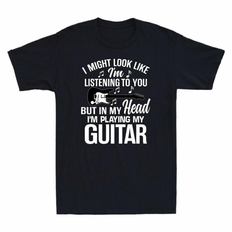 Like Unisexs Might Head Listening My Guitar In Look You Funny To Playing T I Shirt S