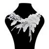 Trim Hollow Out Clothing Decoration Necklace Fake Embroidery Lace Collar Flower Sewing Accessories