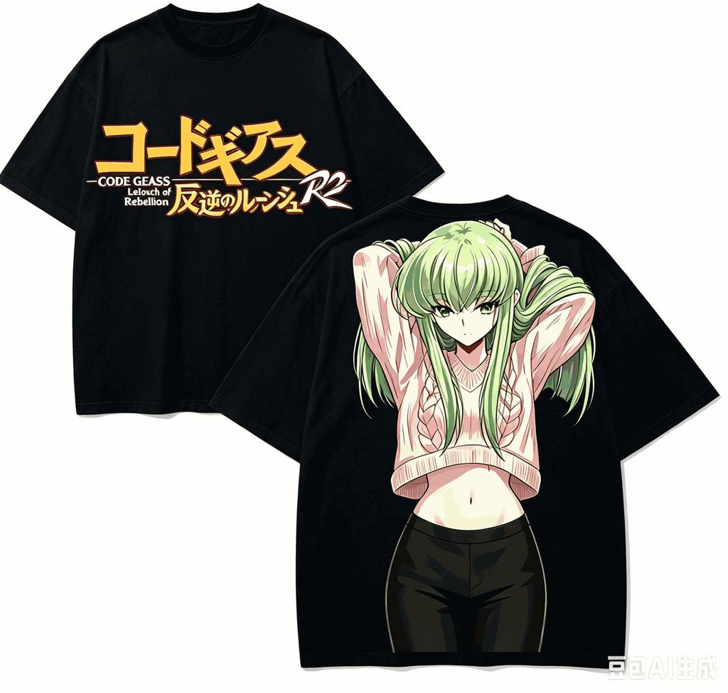 Code Geass Anime Lover T-shirt Harajuku Cotton New Model High Street Fashion Unisex Oversized high quality hot product Couples