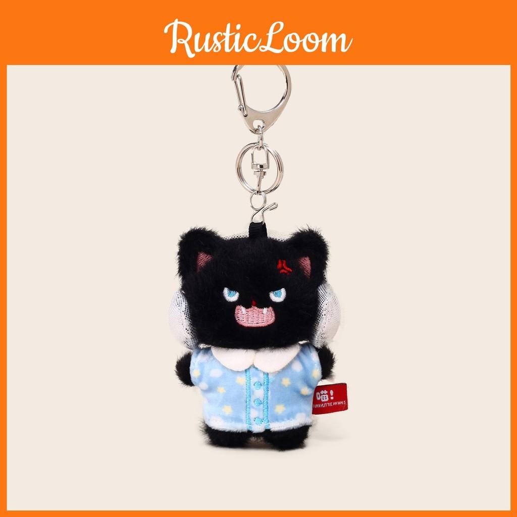 Cat Plush Pajamas Keychain Stuffed Doll Toy Backpack Pendant Gift Decoration