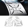 Silver Steering Wheel Switch Button Cover Trim For Mercedes W204 W212 C200 E260