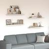 Vidaxl Wandregale, 4 Stück, Eiche-Weiß, 90x23,5x3,8 cm, MDF