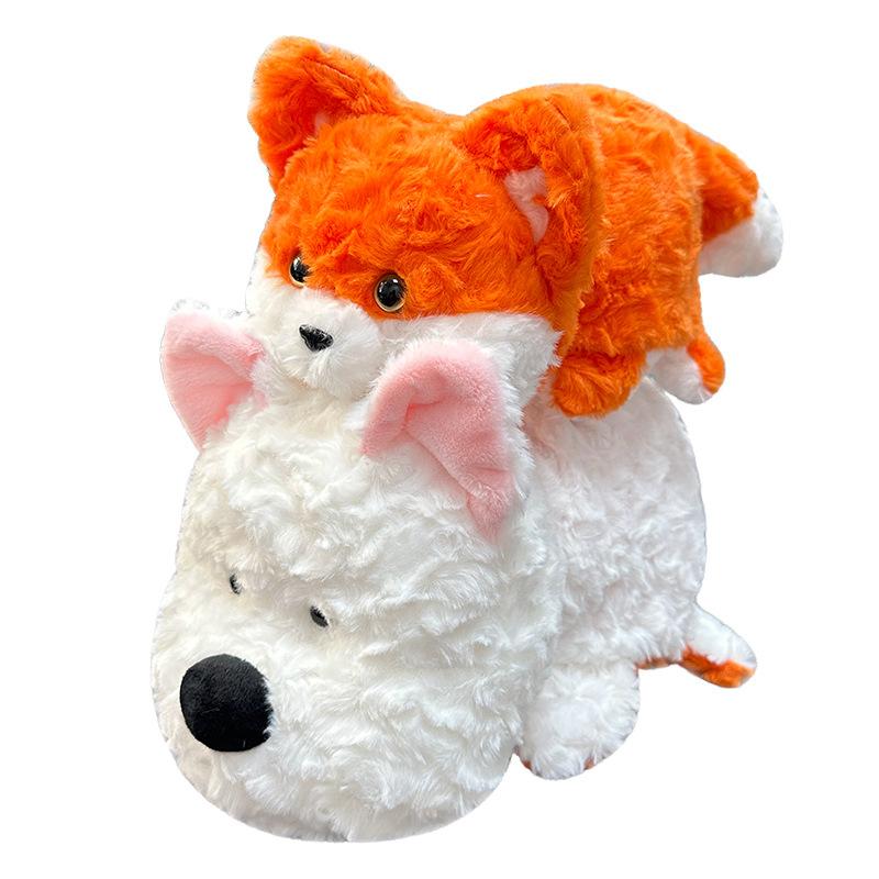 

Кукла Fox Friends плюшевая игрушка милая трансформированная кукла Flip Fox Puppy Shark 18cm