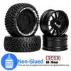 RS Red Spider Remote Control Racing Car with 0D-70mm Traction Tires and 12-Spoke Metal Wheels (Black, Model RS603)