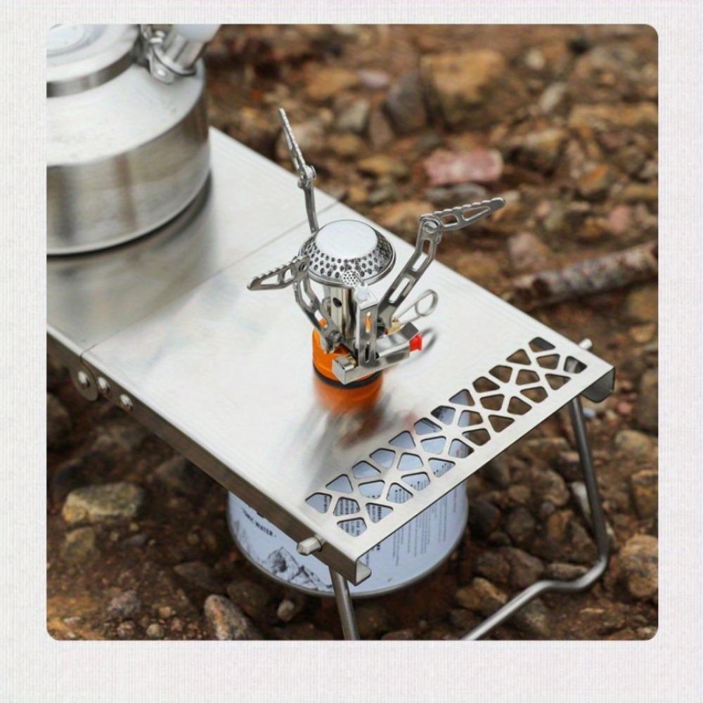 1 ks Kempingový mini skládací stolek Nerezový Venkovní Piknik BBQ Stolky na vařič Venkovní potřeby Přenosný Skládací Čajový stolek