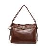 Vintage Lazy Casual Women's Shoulder Bag 2026 New Large Capacity PU Solid Color Commuter Shoulder Crossbody Tote Bag