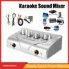 Silver Audio Mixer Amplifier Multifunctional Microphone Karaoke Echo Mixer Microphone Amplifier