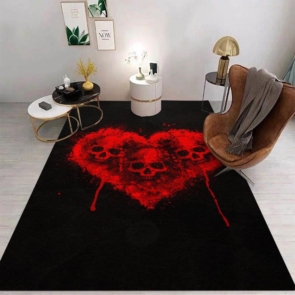 

1pc Halloween 2D Ghost Hand Carpet Cross Horror Halloween Carpet Blood Red Handprint Carpet Halloween Home Decoration 40x60cm