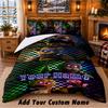 Five Nights At Freddy’s Custom Name 3Pcs Bedding Set 1 Bed Sheet 2 Pillowcases Bedroom Home Decor