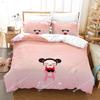 Kawaii Pucca Bedding Set Single Twin Full Queen King Size Bed Set Adult Kid Bedroom Duvetcover Sets 3D Print Anime Bed Sheet Set
