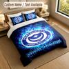 Bedding Set 1 Duvet Cover 2 Pillowcases Portsmouth FC Print Soft Bed Linen Bedroom Decor