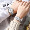 CHENXI 010 Partneruhr Sport Wasserdicht Leuchtende Quarzuhren Herren Edelstahl Großes Zifferblatt Armbanduhren Damen Armband