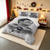 "Football Player Portrait Bedding Set Boston DesignBedding Set (1 Duvet Cover, 2 Pillowcases, Duvet Not Included)