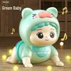 Electric Crawling Baby Doll with Sound: Head Lifting Training Toy for Early Education, 0-1 Year Olds, 6 Months+