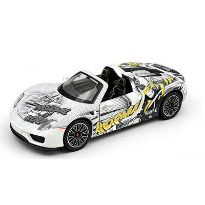 1/24 Porsche 918 Spyder Supercar Alloy Model Car Toy Diecasts Metal Casting Sound and Light Car Toys for Children Vehicle