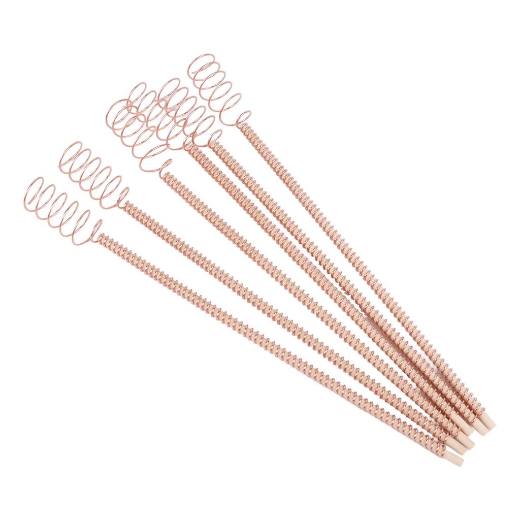 6 STÜCK Elektrokultur Pflanzenstäbe 12 Zoll Naturholzstab umwickelt mit Reiner Kupferspule Gartenantennen für