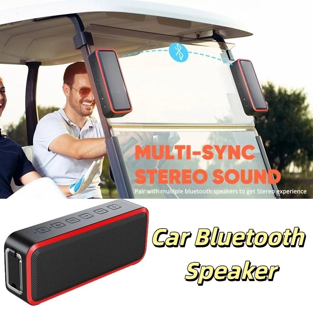 Stereo Bass Wireless Speaker Wireless Portable Speaker Rugged Outdoor Speaker Golf Cart