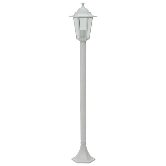 VidaXL 6x Garden Spike Light E27 Aluminium White Terrace Lighting 44215