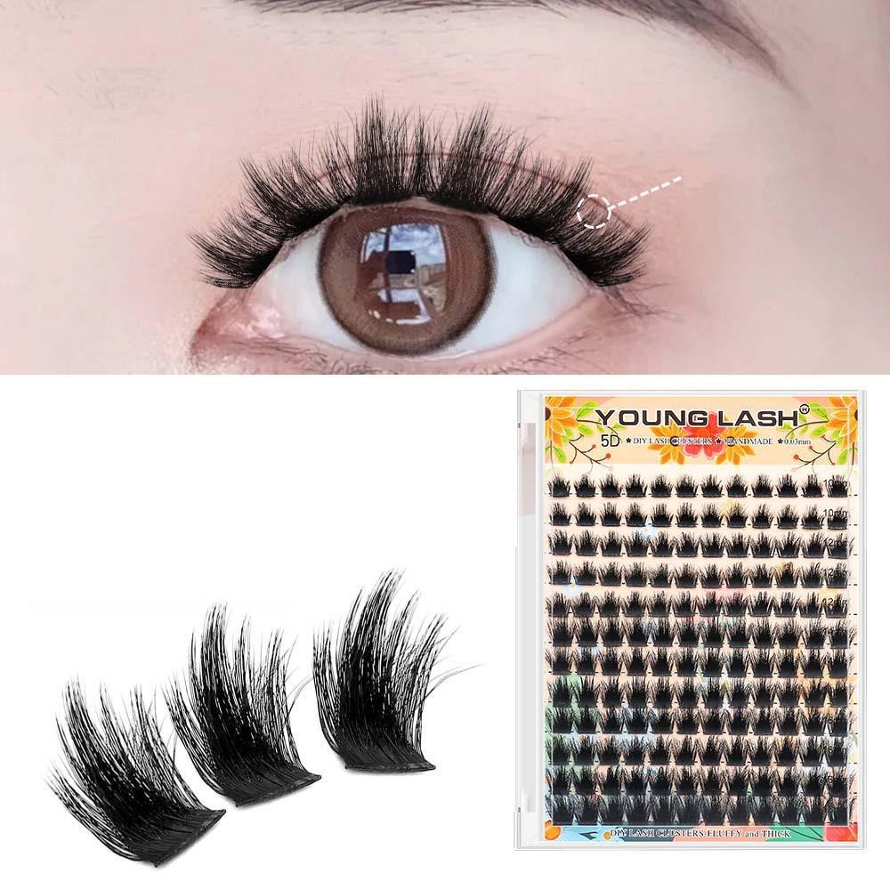 

10-18mm C Curl False Eyelashes DIY Eyelashes Extensions Individual Cluster Eyelashes Women FD14