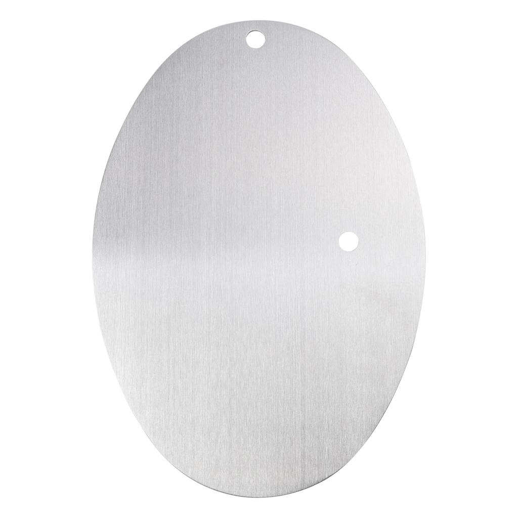 DIY Universelles Motorrad-Kennzeichen Aluminium Kundenspezifisches Ovales Nummernschild