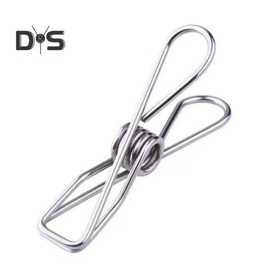 20 szt. stalowych metalowych klipsów z długim ogonem i haczykami, odpornych na rdzę, mocnych, sprężynowych, uniwersalnych, wiszących klipsów