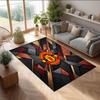 Tappeto in Flanella Stampato Manchester United Antiscivolo Morbido Poliestere Tappeto per Pavimento Tappetino Decorativo per Interni per Camera da Letto Soggiorno Divano