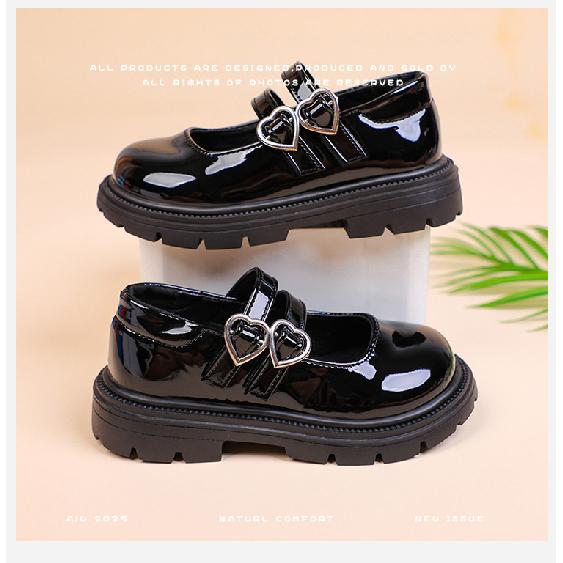 Children's shoes, girls' small leather shoes for spring and autumn2026New black soft-soled shoes for middle and older children and elementary school