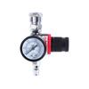 1/4" Air Pressure Regulator with Gauge, Air Pressure Regulator Gauge Adjustment Valve for Spray Guns and Compressors