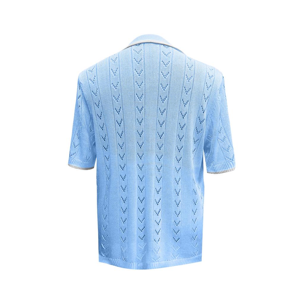 Men's  And Winter Long Sleeve European And American Men's Long Sleeve Collar T-Shirt