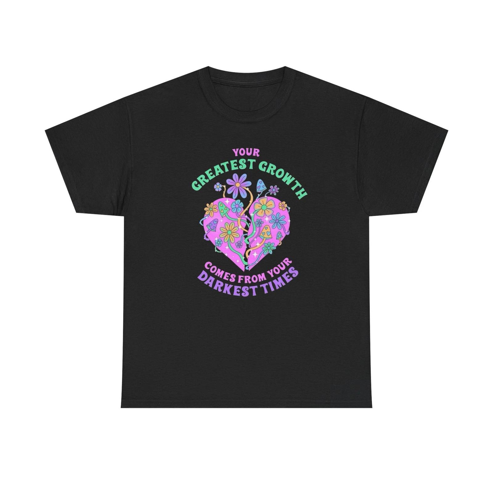 

Your Greatest Growth Graphic T-Shirt Unisex Heavy Cotton Tee Gift S