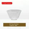 Japanese Glass Tea Cup with Gold Rim, Kung Fu Accessories, Small Teacup, Crystal Teaware Set, Tea Bowl, Cute Cup for Puer Wine