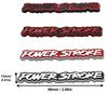 1pc 3D Metal POWER STROKE Rear Trunk Car Emblem Badge Decal For Ford Excursion 3.0 2018 F-150 F150 Auto Sticker Accessories