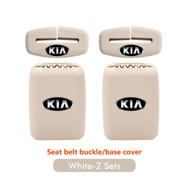 RVGH1 Car Seat Belt Protection Silicone Buckle Clip Cover For KIA Cerato Proceed Venga Stonic Picanto Sorento Stinger