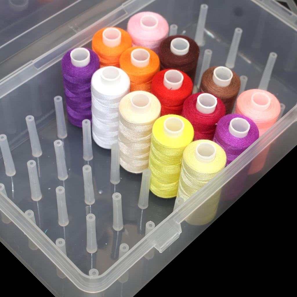 42-Spool Multifunctional Embroidery and Sewing Storage Box