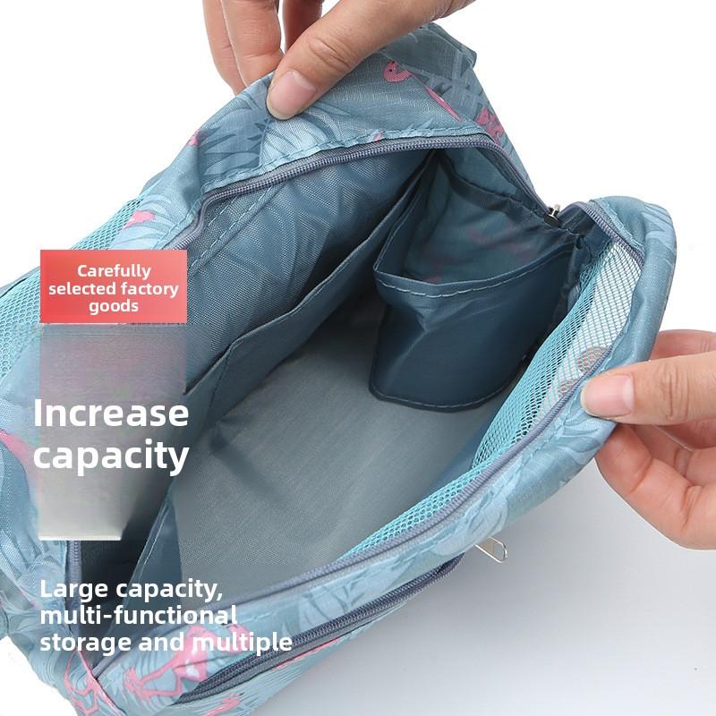 Large Capacity Hook Wash Bag Multi-functional Portable Toiletry Organizer for Travel, Waterproof, Modern Minimalist Design