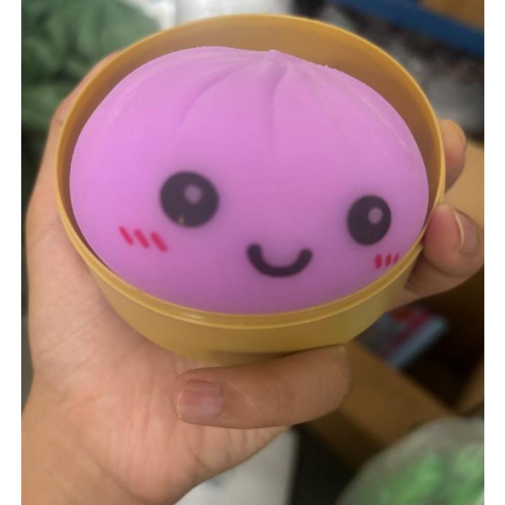 Simulation Baozi Squeeze Toy Steamed Stuffed Bun Slow Rebound Soft Pinch Decompression Squishy Toy Stress Release Toy