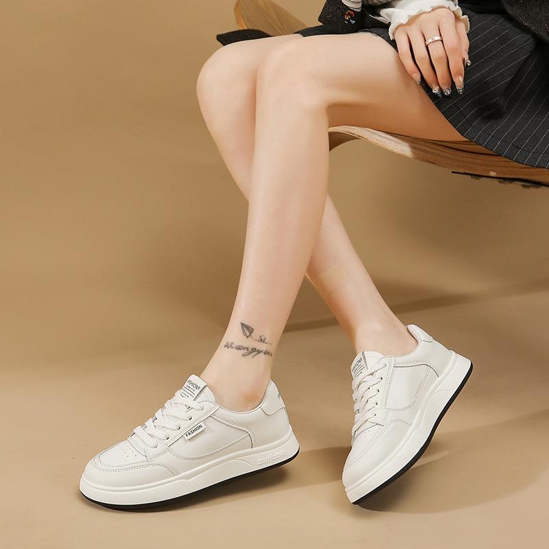 Little white shoes women's season new super fire thicksoled softsoled women's shoes board shoes women's versatile casual sports shoes