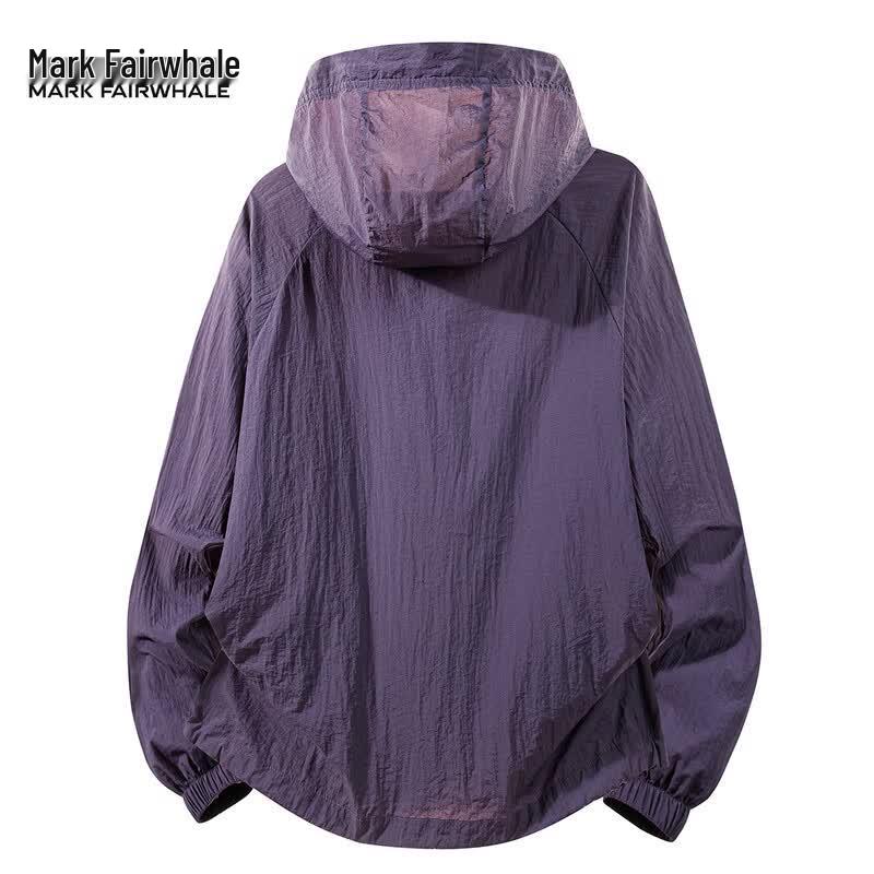 Mark Fairwhale Men's Ice Silk Cooling UV Protection Hooded Sun Jacket