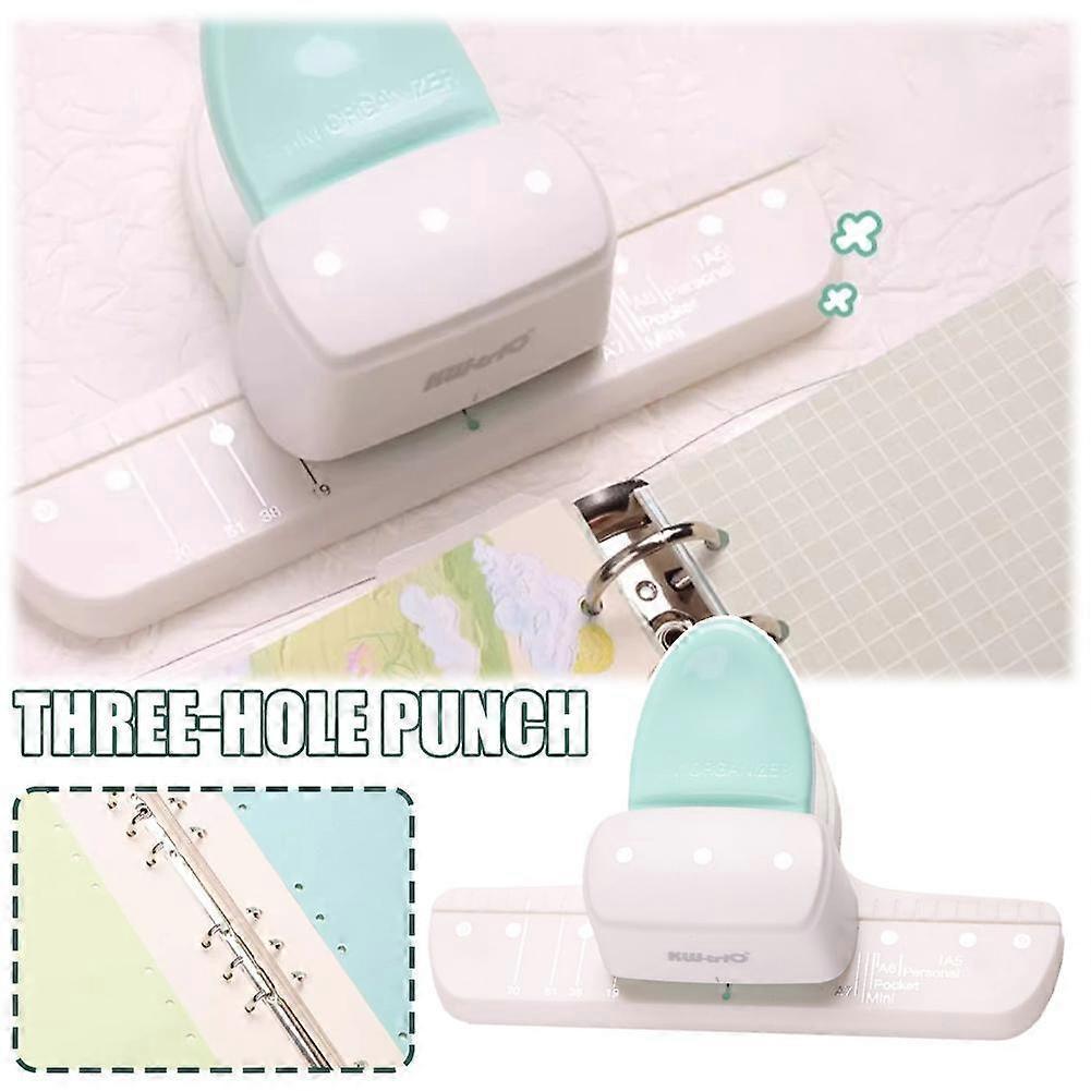 Loose Leaf Hole Punch 3 Hole Paper Puncher 4mm Universal Manual Puncher