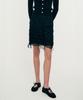 Limekeu Draping Satin Long And Midi Skirt Black