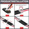 2 Pin Way Plug Electrical Connectors with Locking Buckle Push-in Car Wire Terminal Block Waterproof Wire Cable Connection Strips