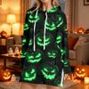 Women's Casual Long Sleeve Halloween Print Hoodie Pullover for Holiday Party