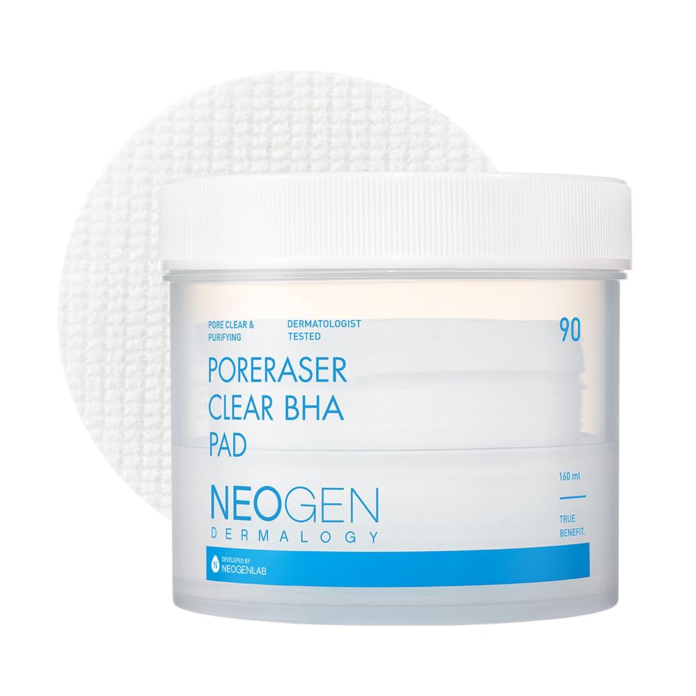 

Neozen Pore Laser Clear BHA 90 Pore Formulated with and Mild Sensitive Korean Authentic Skincare [NEOGEN Official] Pads, Pads, Care, Exfoliation, BHA,