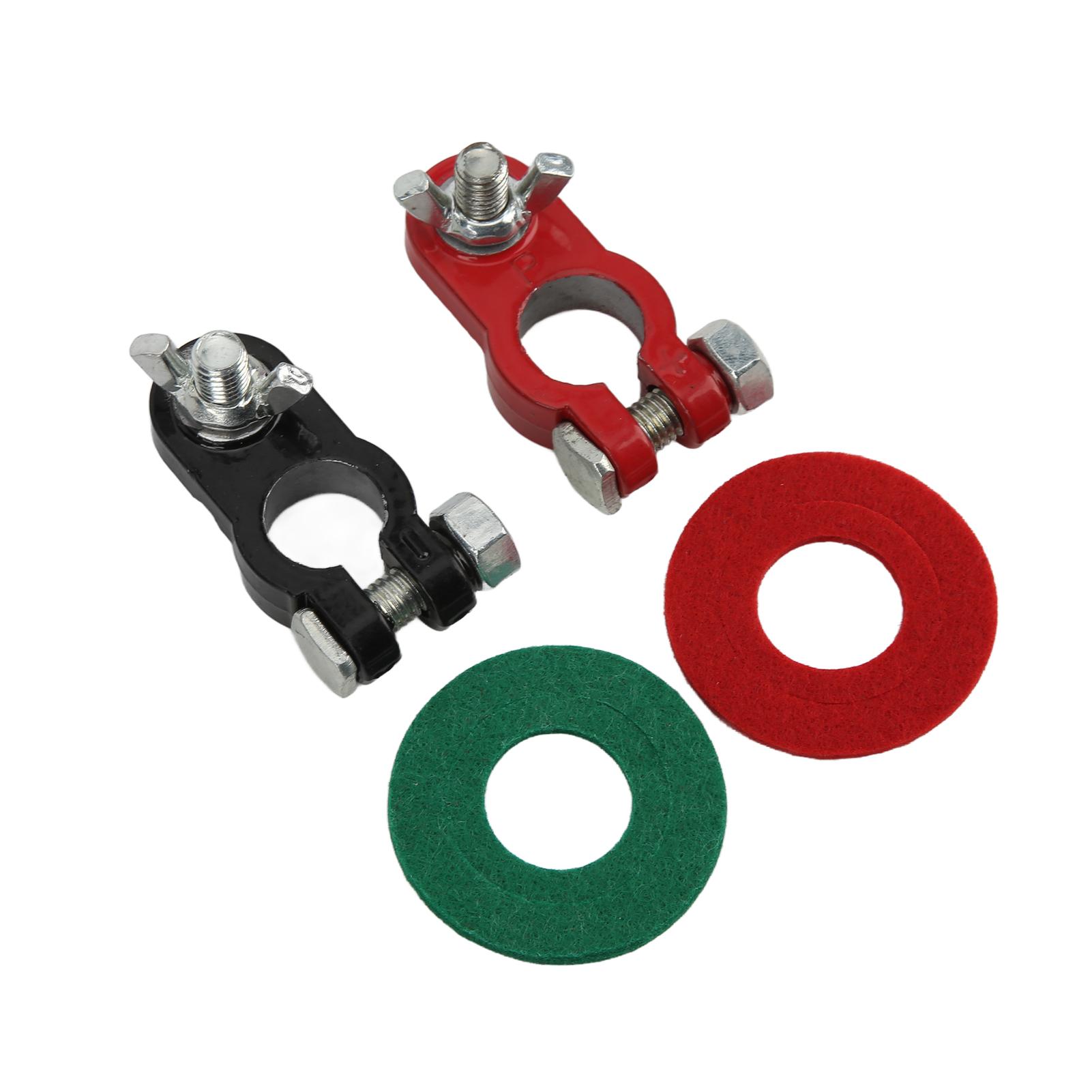 

Battery Terminal Clamps Aluminium Alloy Bakelite Insulation Universal for 1719mm Batteries