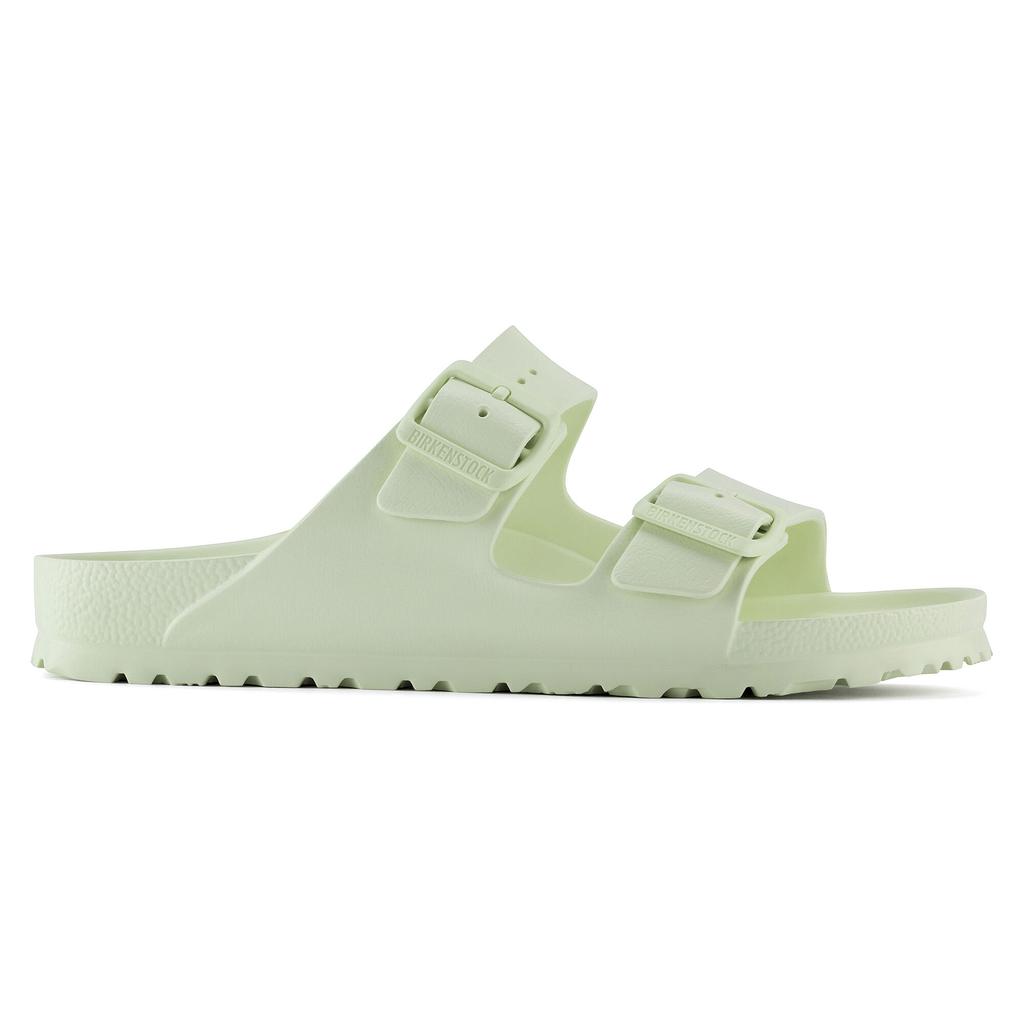 Women's Birkenstock Arizona Essentials EVA Narrow Faded Lime Clogs for Narrow Feet Foam (1024691)
