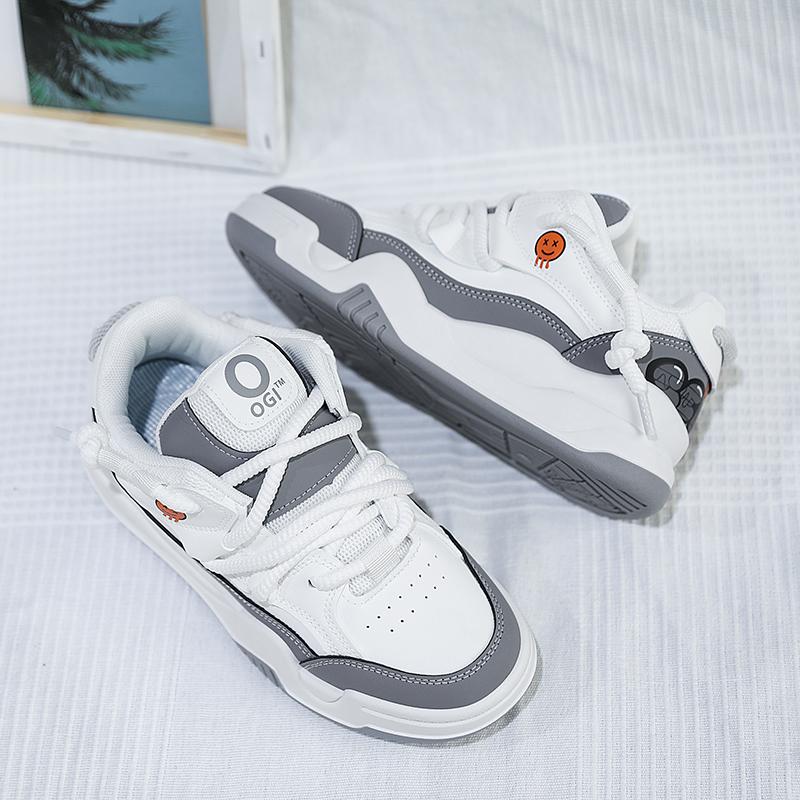 

Summer Tennis Sneakers Woman Platform Flat Sport Board Shoes 2024 New Fashion Casual Walking Shoes Female Vulcanized Shoes 41 сірий