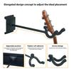 Electric Guitar Rack Aluminum Alloy Holds 5 Guitars Adjustable Hook Position Wall Mount Guitar Hanger for Mandolin Bass
