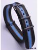 Black Nylon & Canvas Watch Strap with Vacuum-Plated Buckle
