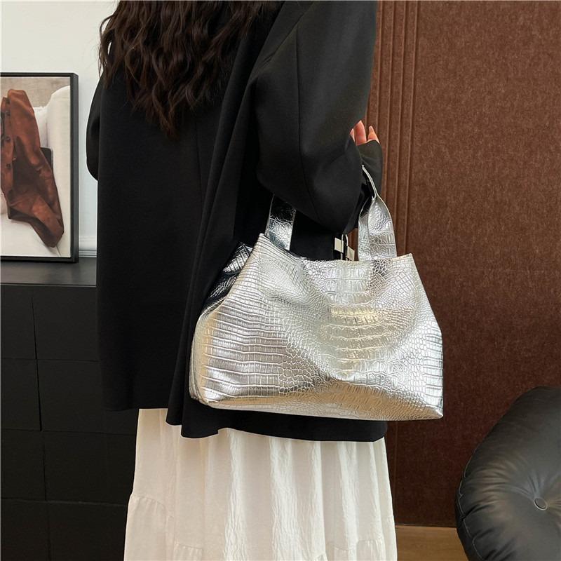 Nuove Borse Tote alla Moda Monocolore a Spalla/a Mano/sottobraccio Grande Capacità 2026 per Donna